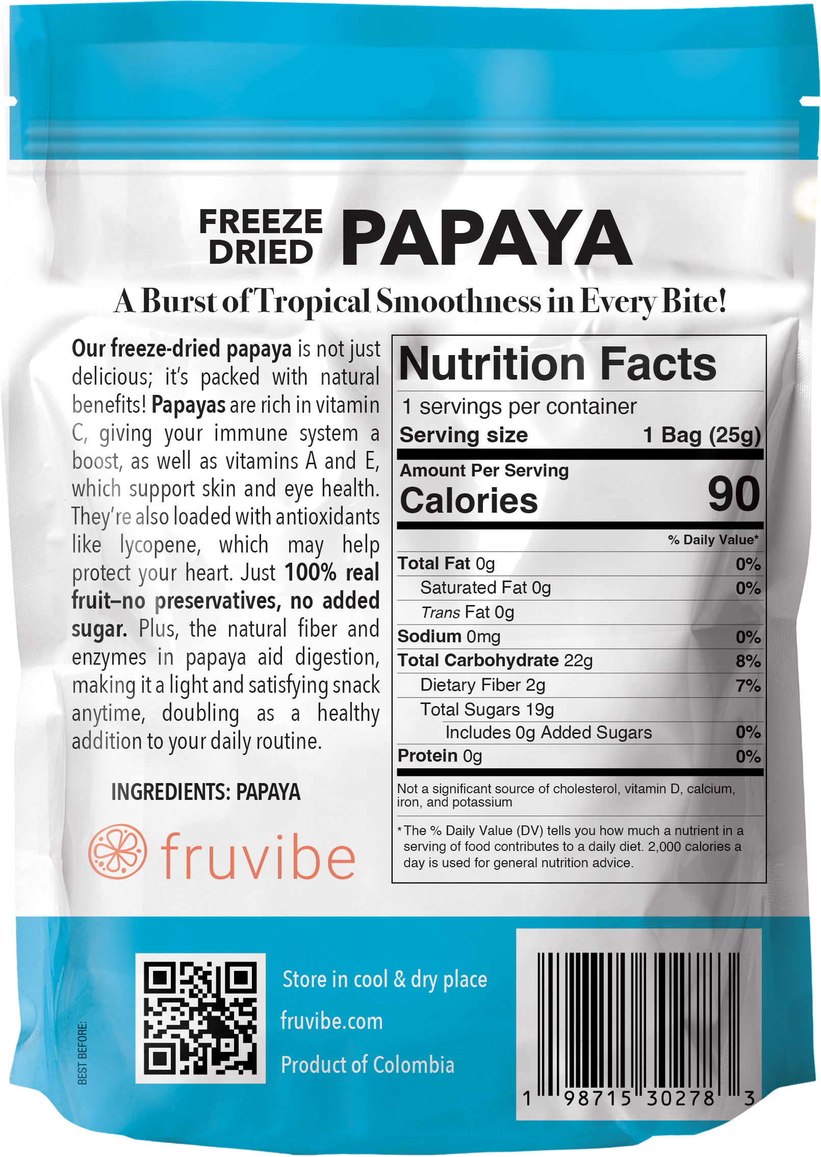 Freeze Dried Papaya